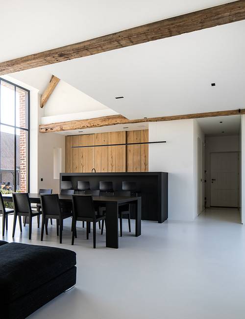 Liquidfloors Mellow pu gietvloer architectenwoning Ieper