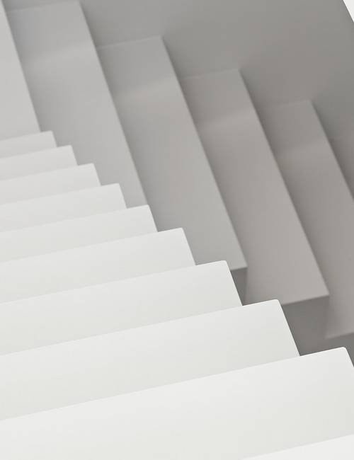 Private Residence Dewinter cast floor stairs