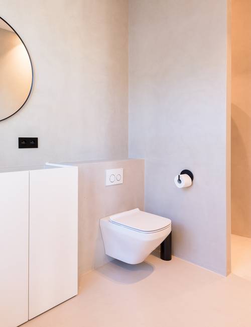 Socrete herenhuis Gent Badkamer douche slaapkamer