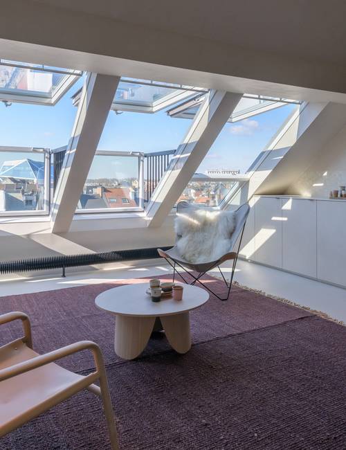 Socrete herenhuis Gent zolder