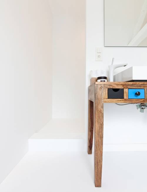 gietvloer badkamer douche renovatie