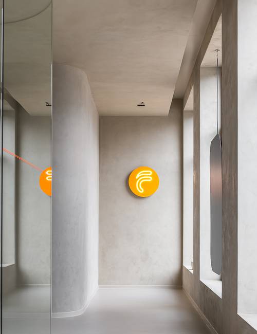 kantoorruimte met Socrete gietvloer