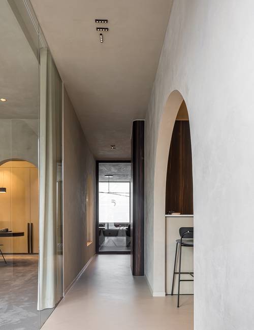 Kantoorgang met Socrete vloer