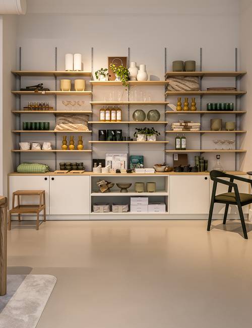 interieur decoratie showroom