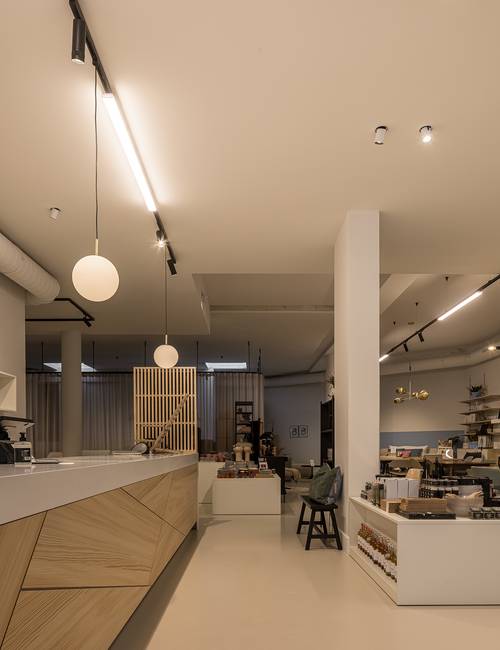 balie interieur showroom