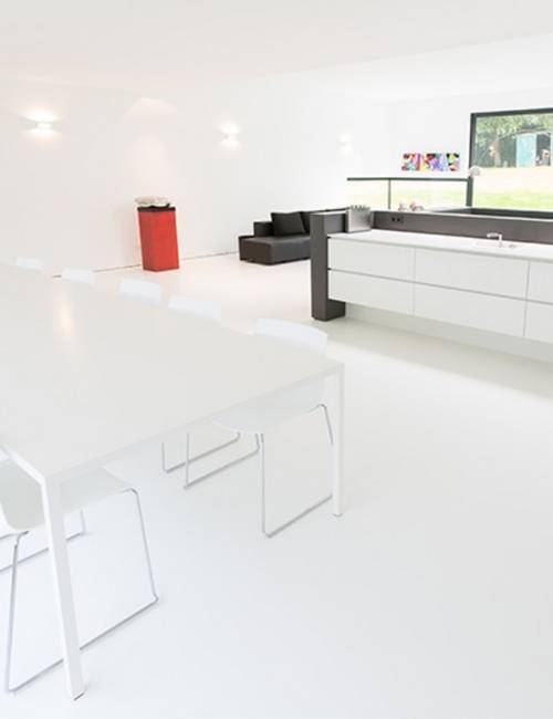 Liquidfloors Mellow pu gietvloer residentiële woning Sittard Limburg