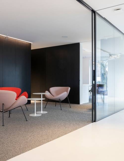 Liquidfloors Mellow pu gietvloer kantoorruimte De Panne