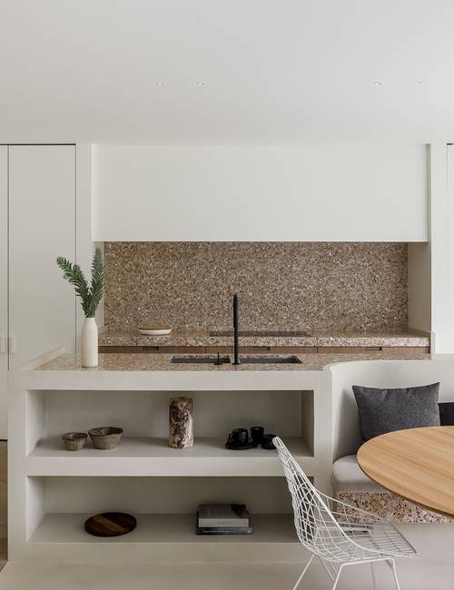 Keuken met Zithoek en Kast in Socrete