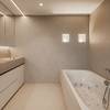 moderne badkamer met naadloze afwerking