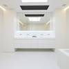 Résidence salle de bain - Liquidfloors. sols coulés Mellow - couleur Spring White