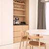 Dining room penthouse with mellow cast floor